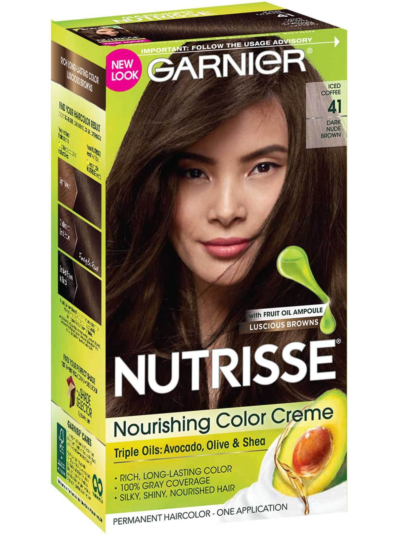 Front view of Nourishing Color Creme 41 - Dark Nude Brown.
